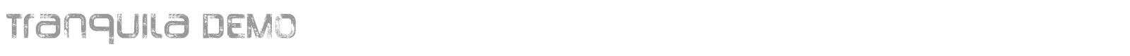 Tranquila font preview